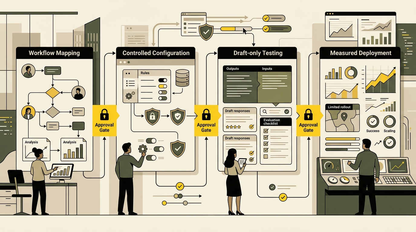 Safe 30-day AI agent pilot plan for small businesses